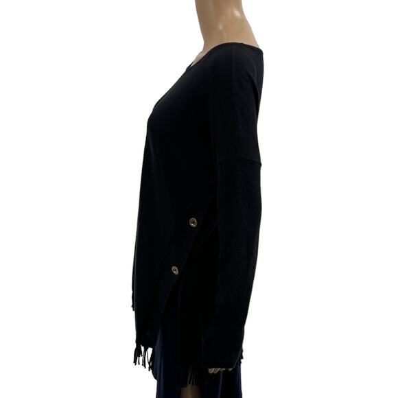 Lilly Pulitzer Ramona Black Fringe Sweater - Picture 8 of 12